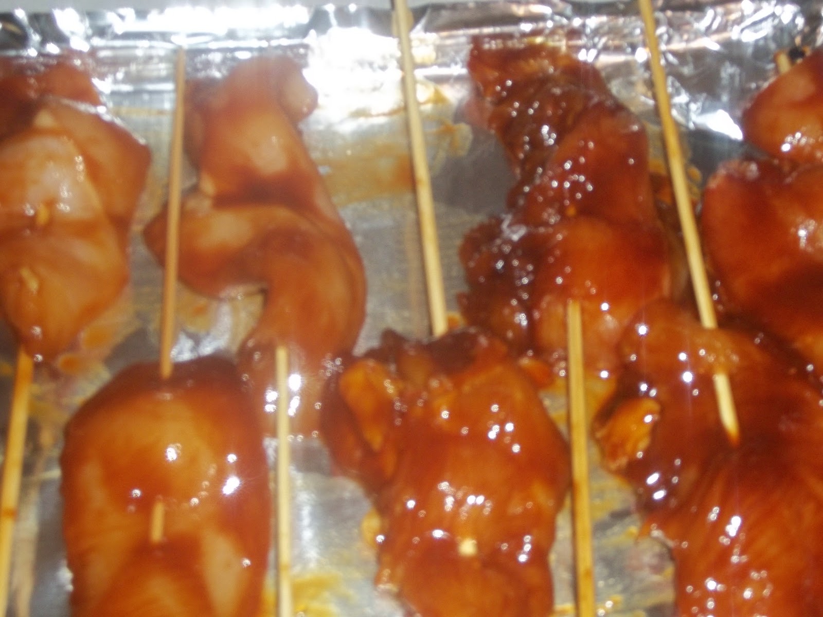 FoodThoughtsOfaChefWannabe Chinese BBQ Chicken Skewers