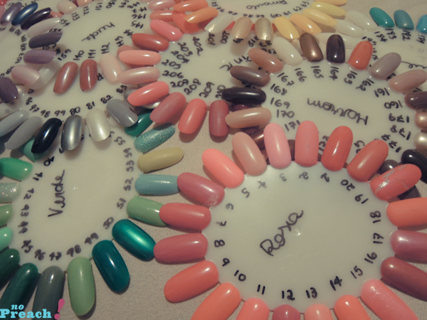 cartela de cores de esmalte - teste de cores na unha cartela de cores de esmalte - teste de cores na unha