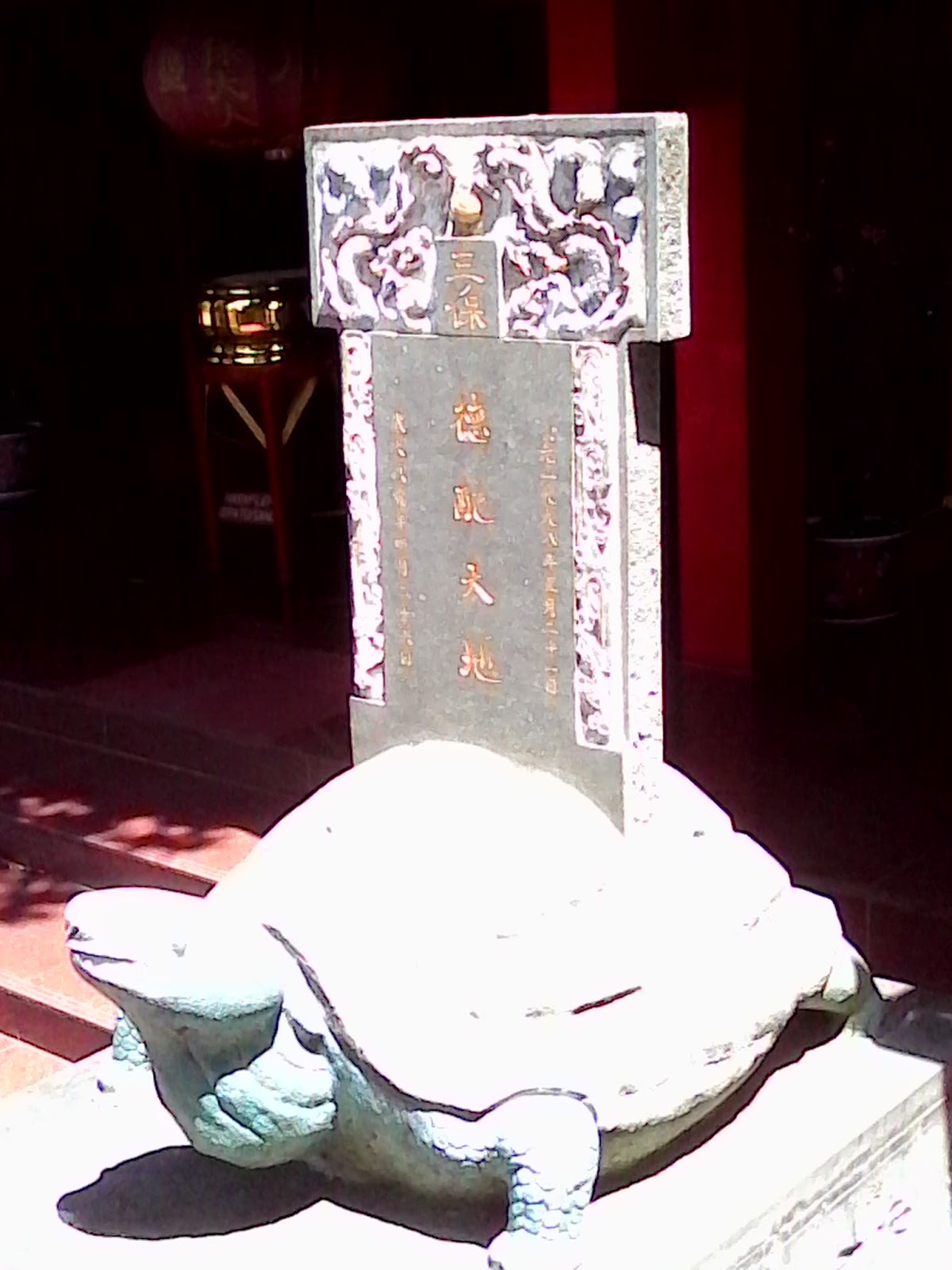 turtle statue in sam poo kong turtle statue in sam poo kong