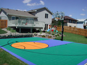 backyard basketball court backyard basketball court