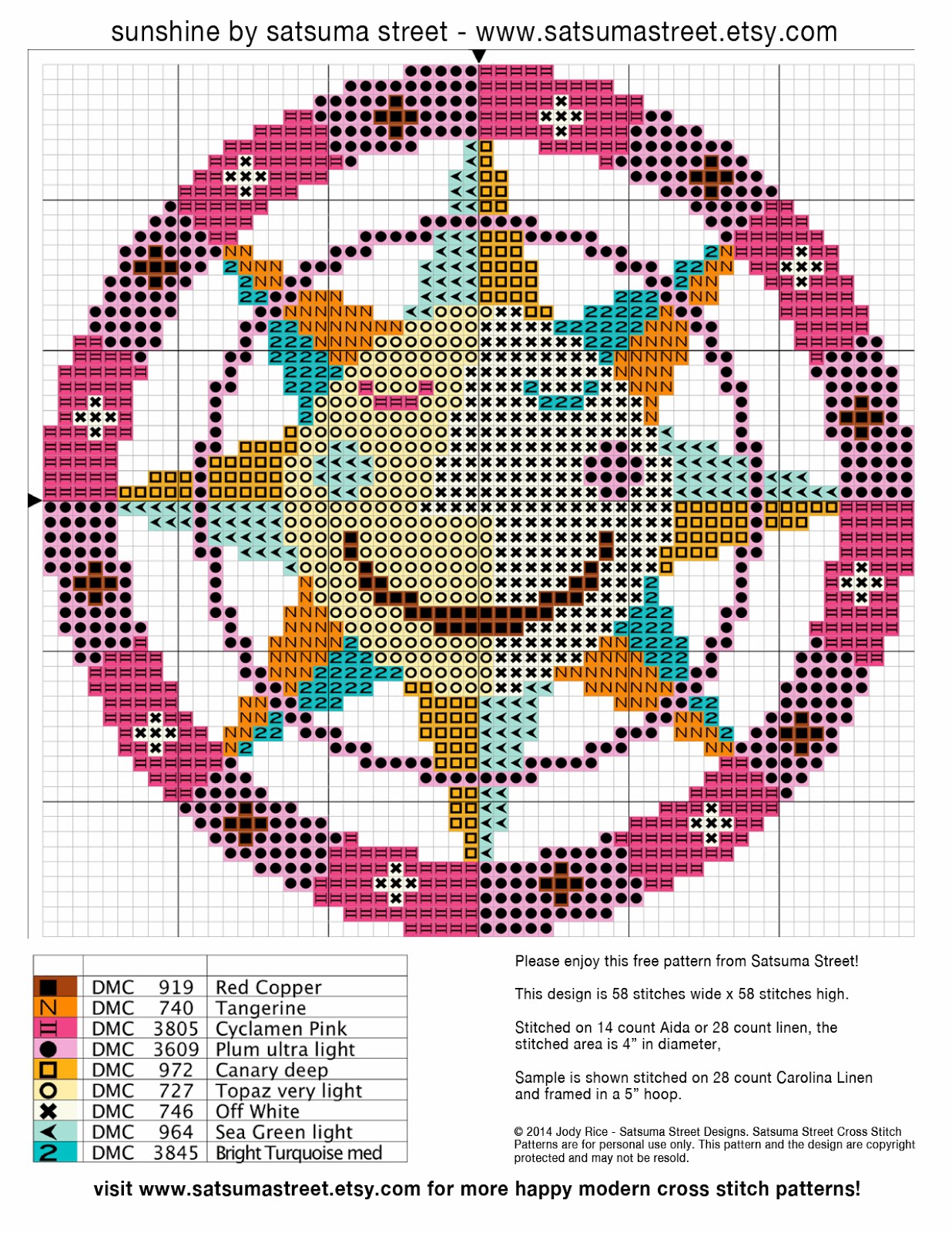 Satsuma Street Happy Birthday Satsuma Street! (and a free pattern!)