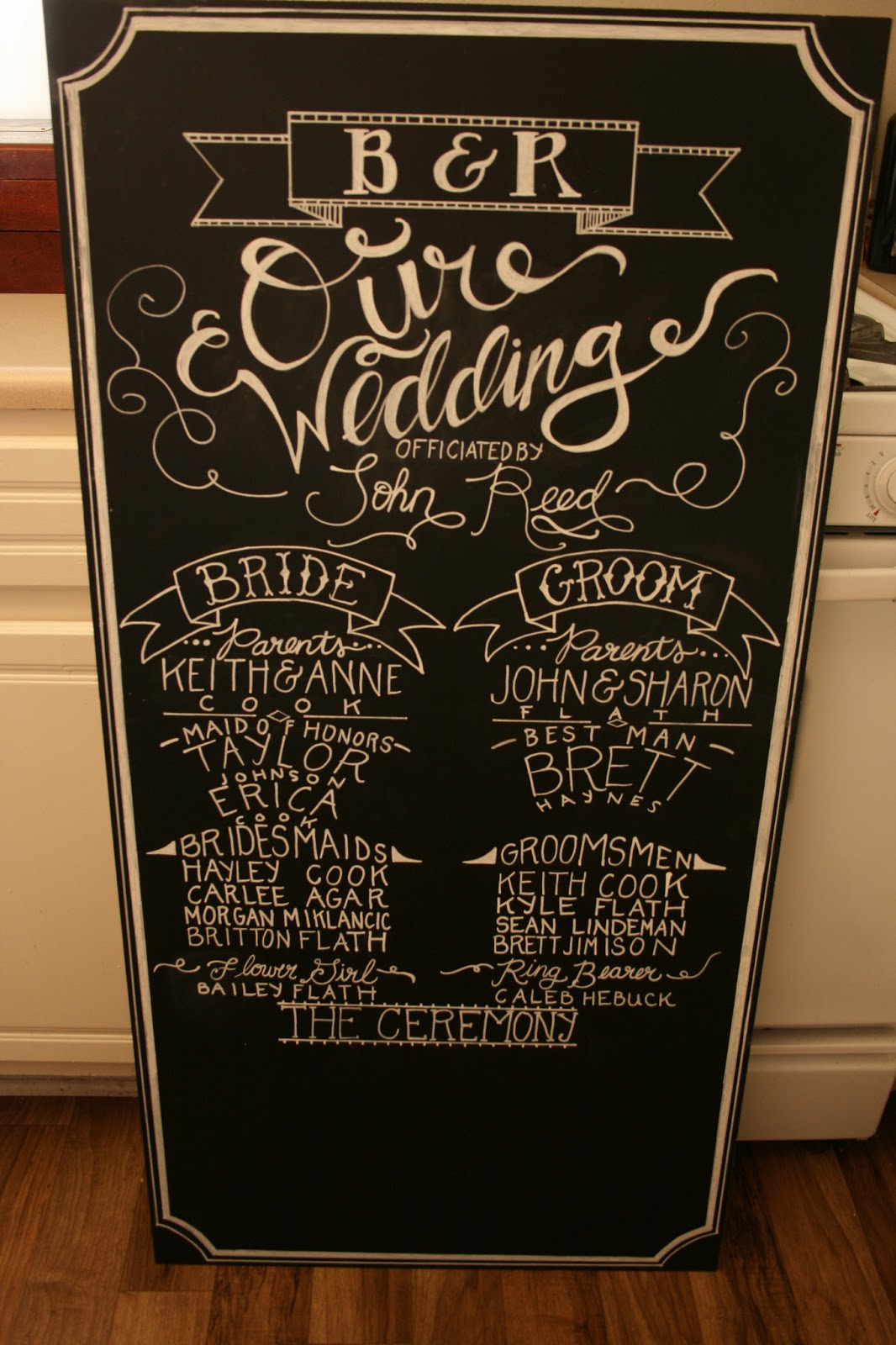 On Our Way Down the Aisle Chalkboards