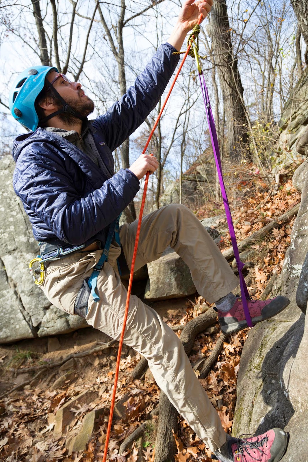 American Alpine Institute Climbing Blog Counter Ascending a Rope to