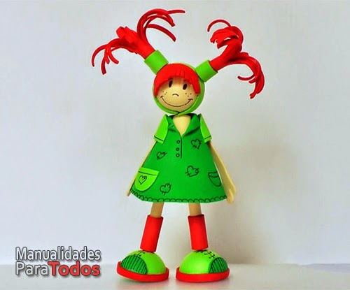 Manualidades para todos: Fofuchas - Muñecas de goma eva.(foamy) Manualidades para todos: Fofuchas - Muñecas de goma eva.(foamy)