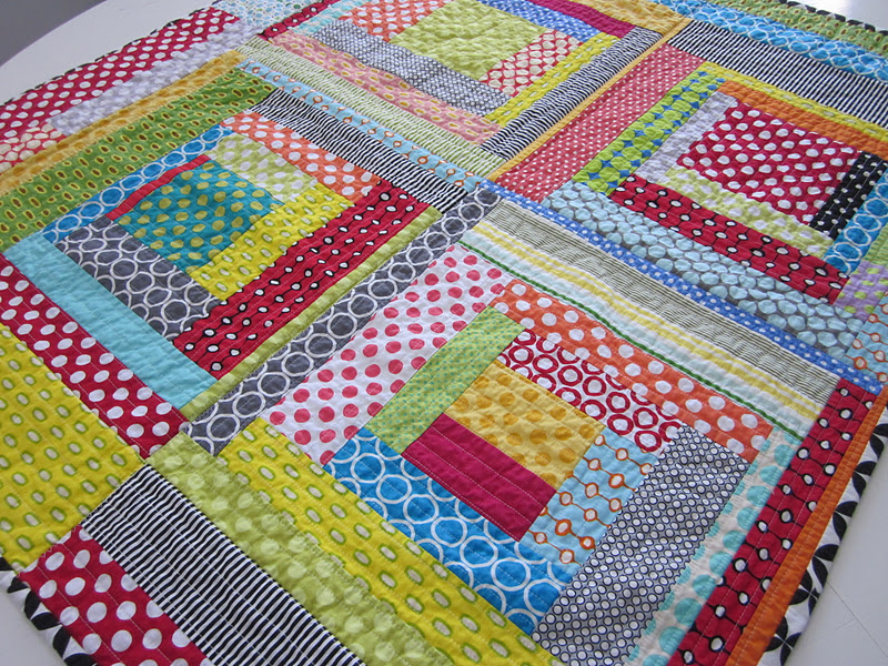s.o.t.a.k handmade Lots Of Polka Dots baby quilt