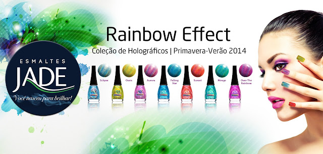 Coleção Esmaltes Jade Rainbow Effect Holográfico