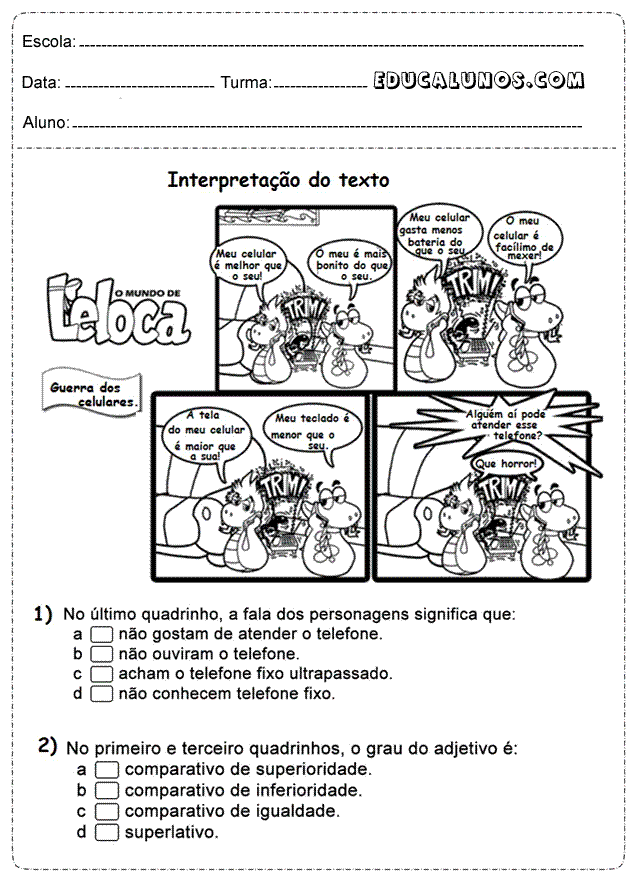 Interpretação de texto