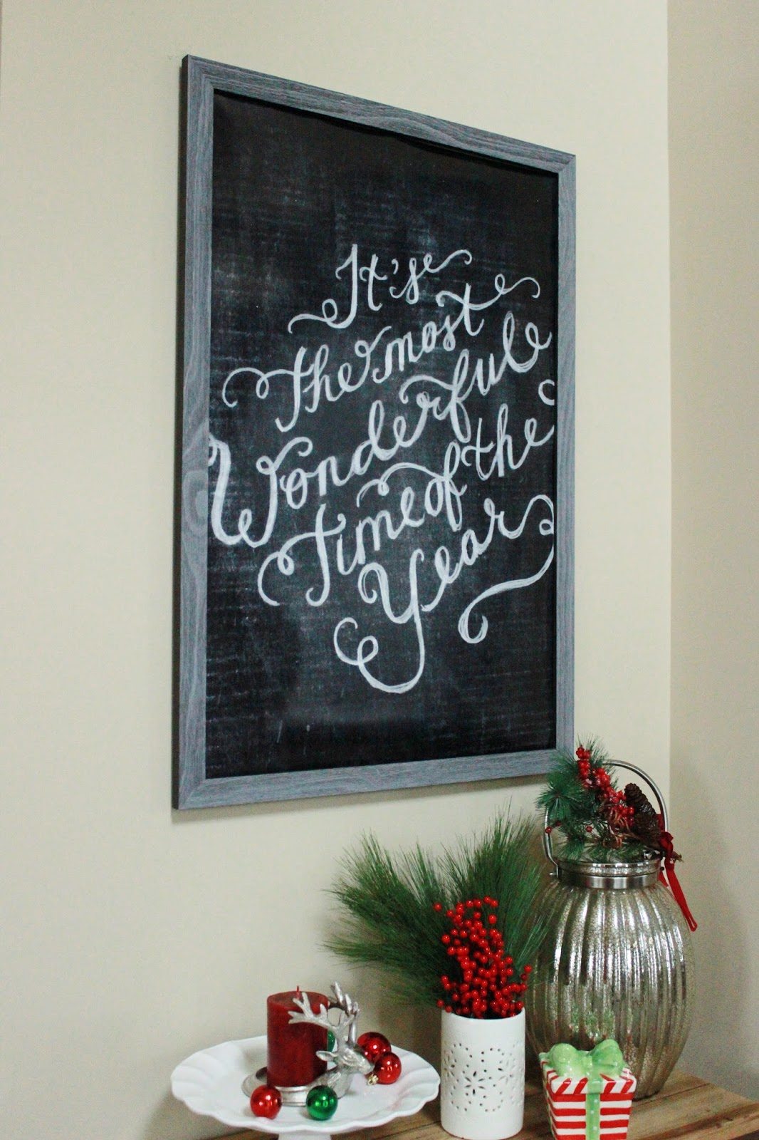 Christmas Chalkboard Wall Art