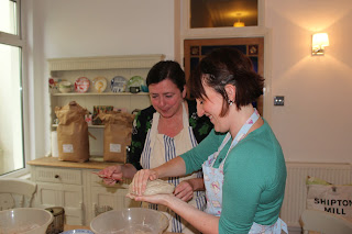 Shaping the dough Shaping the dough