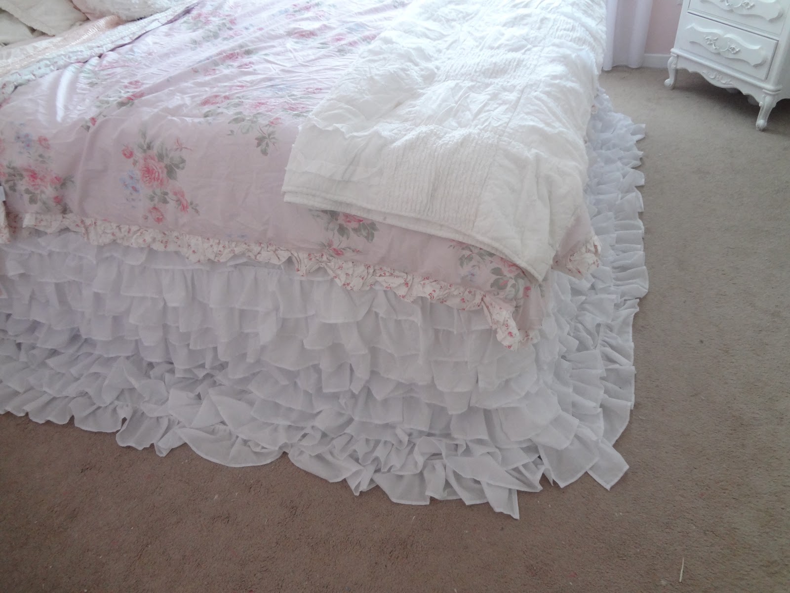 Not So Shabby Shabby Chic My new ruffly bedding