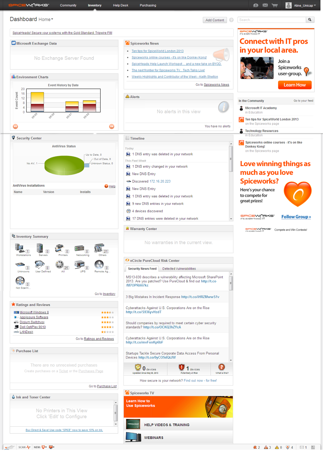 SPICEWORKS Uma Ferramenta Para Gerência de Redes Computacionais