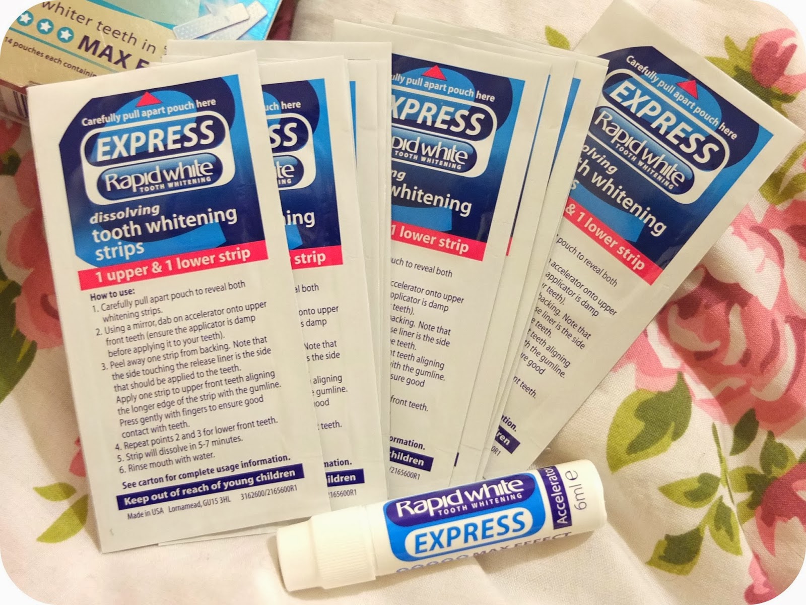 Rapid White Tooth Whitening Strips Hello, Terri Lowe