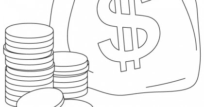 Money Coloring Pages | Kids coloring pages