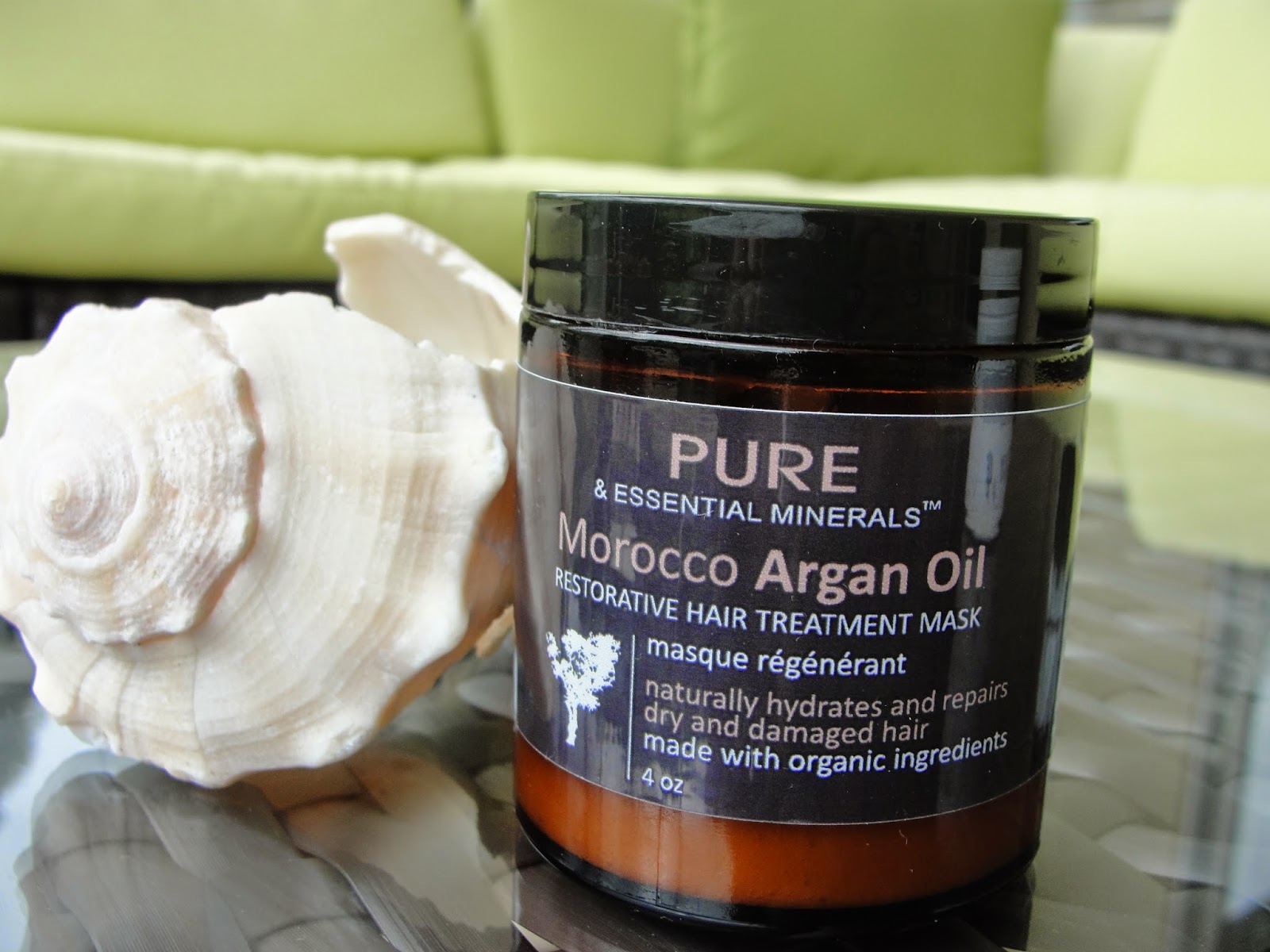 PURE & ESSENTIAL MINERALS Morocco Argan Oil Hair Mask and Dead Sea Mud