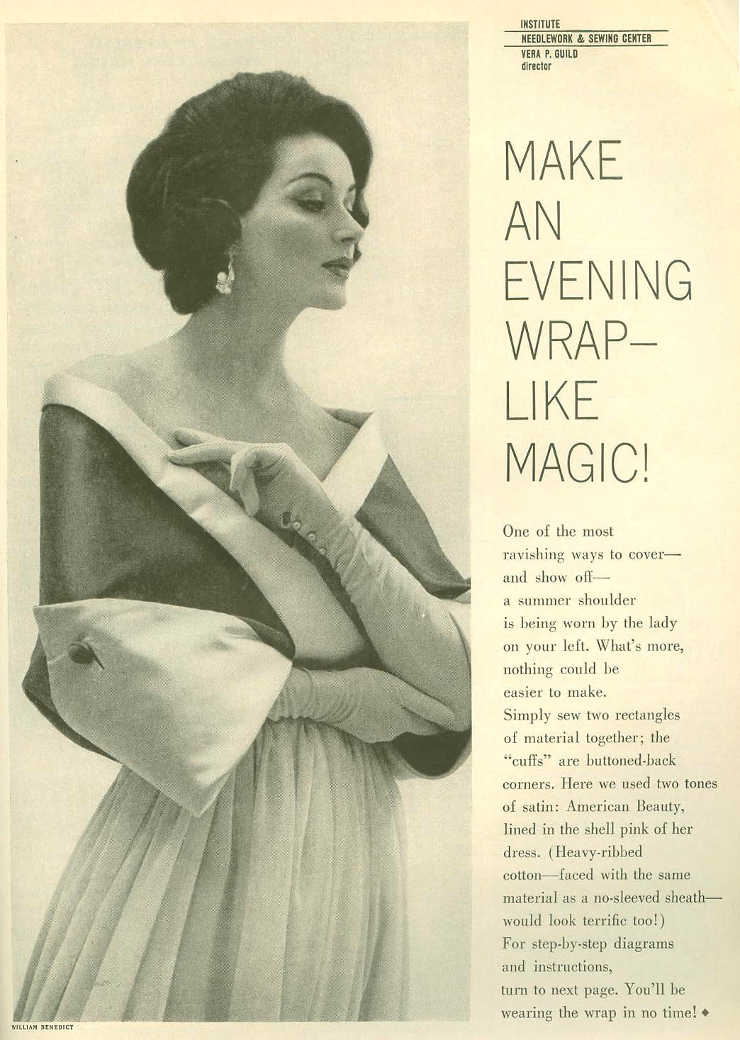 Things Your Grandmother Knew Instructions For A Vintage Evening Wrap