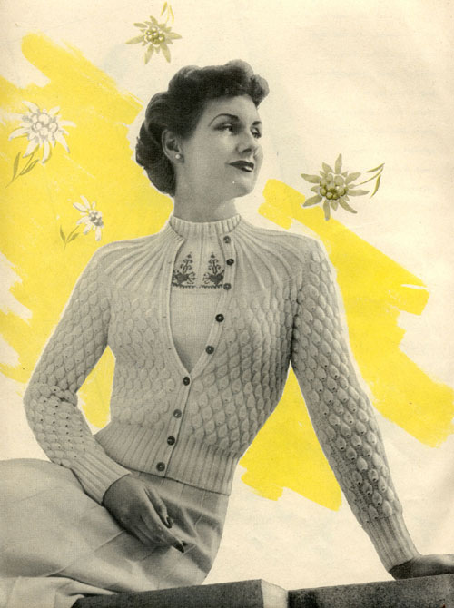 The Vintage Pattern Files: 1950s Knitting - Summer Twin Set