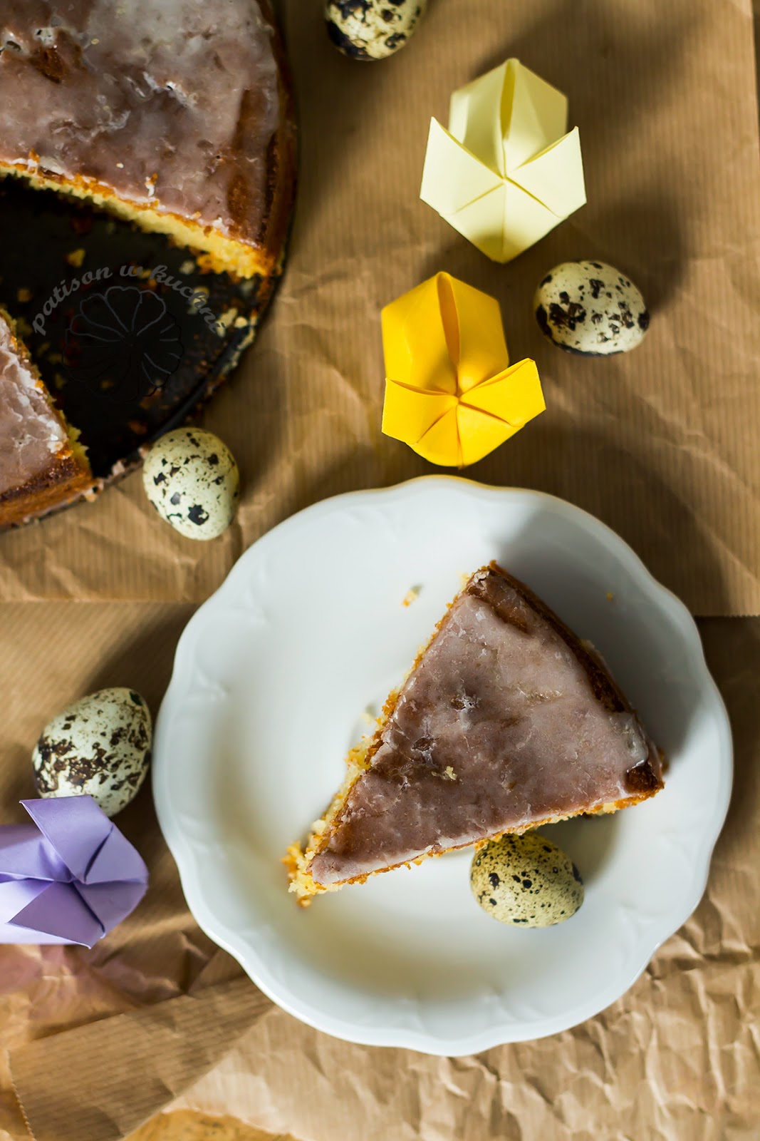 Cytrynowo- jogurtowe ciasto na semolinie. Semolina and yogurt - Lemon syrup cake