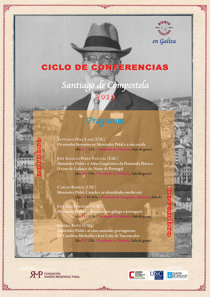 Ciclo de conferências sobre Ramón Menéndez Pidal - Santiago de Compostela
