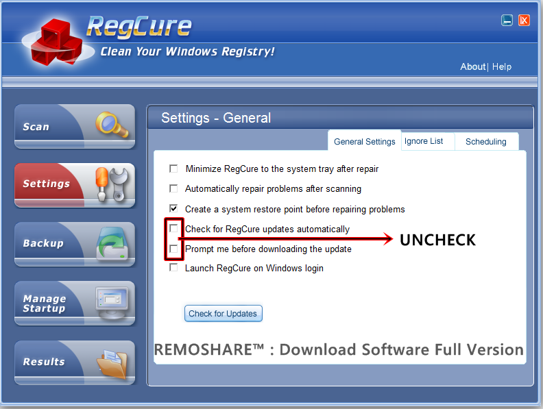 Download Regcure Pro 310 Full VersionPatchCrackKey