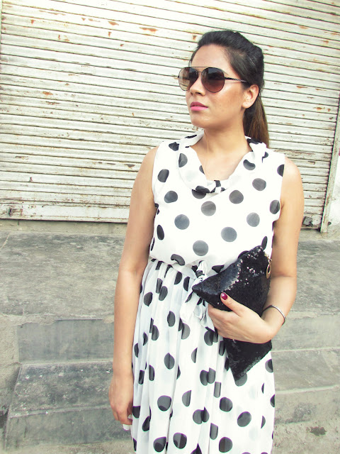 polka dot dress, cheap dresses online, cute summer dress, fashion, how to style summer dresses, india fashion blog, printed dress, summer fashion 2015, aviators, how to style polka dot dress, rosagal, summer sandals, black summer sandals, sequin clutch, monocromatic dress, summer must haves, rosegal review, summer 2015 outfit of the day, chiffon dress, cheap summer sandals, sexy black clutch, beauty , fashion,beauty and fashion,beauty blog, fashion blog , indian beauty blog,indian fashion blog, beauty and fashion blog, indian beauty and fashion blog, indian bloggers, indian beauty bloggers, indian fashion bloggers,indian bloggers online, top 10 indian bloggers, top indian bloggers,top 10 fashion bloggers, indian bloggers on blogspot,home remedies, how to