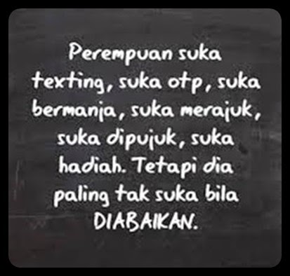 Bicara Hati Haimi Perempuan Tak Suka Diabaikan