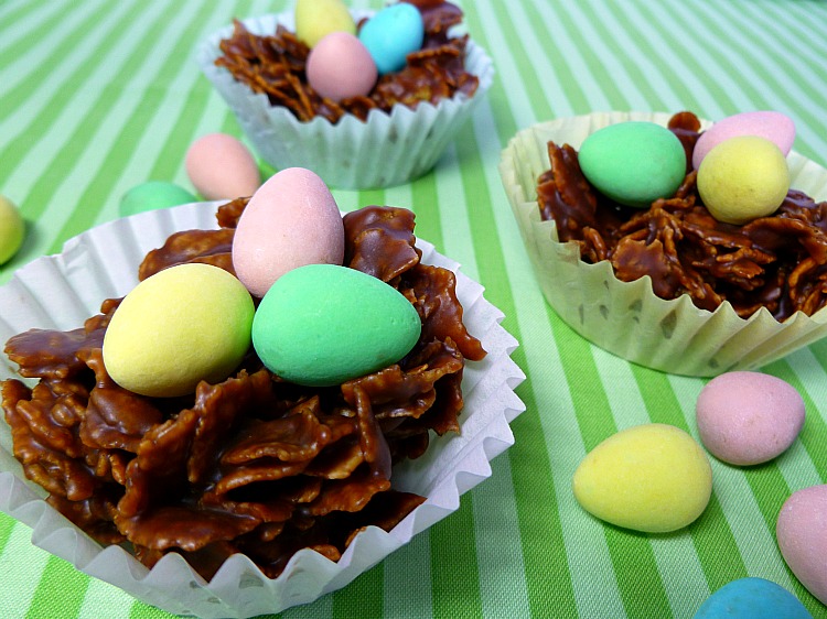 Vanilla Clouds and Lemon Drops Chocolate Easter Nests