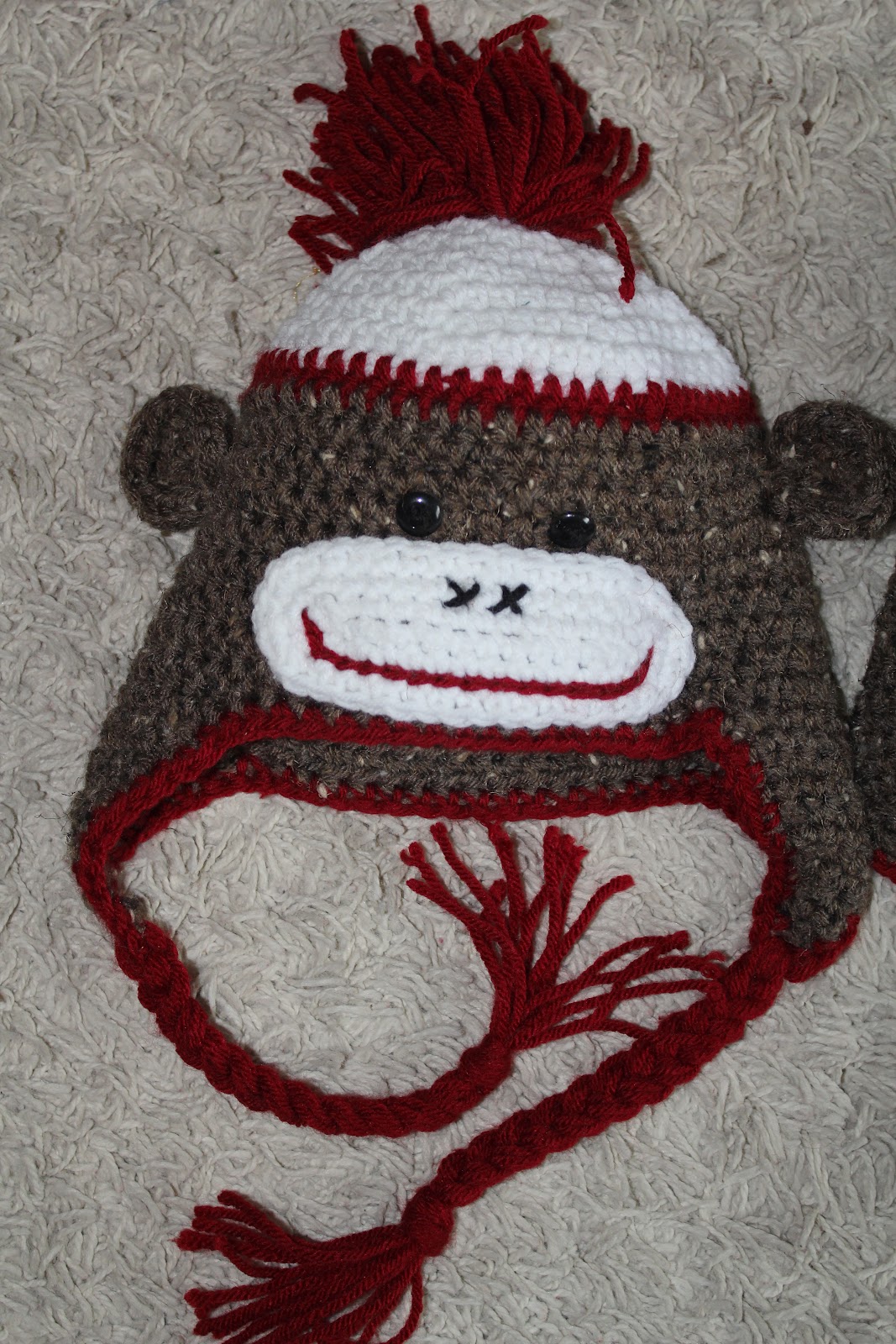 Miss Alainey Crafts Sock Monkey Hat