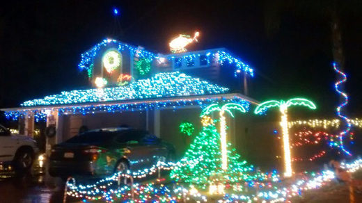 Oma Loves U!: Christmas Lights-Candy Cane Lane