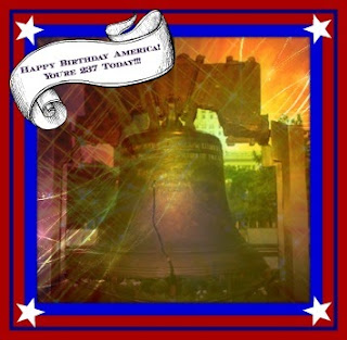Liberty Bell birthday greetings on July 4, 2013