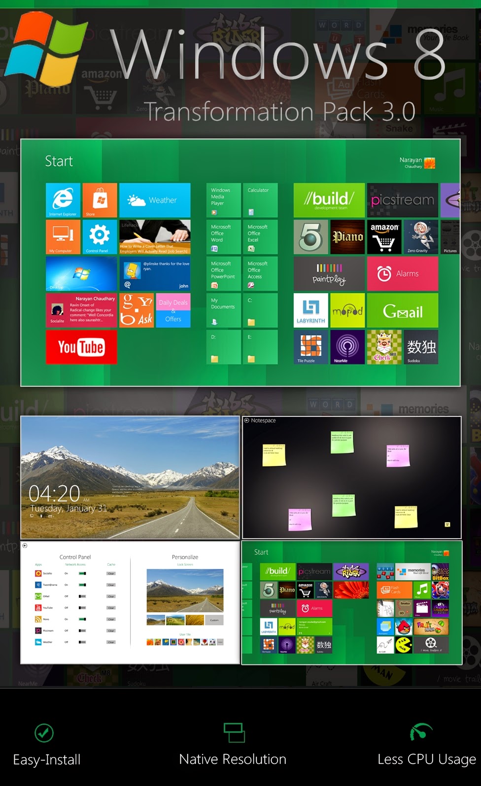 Windows 7 Transformation Pack For XP