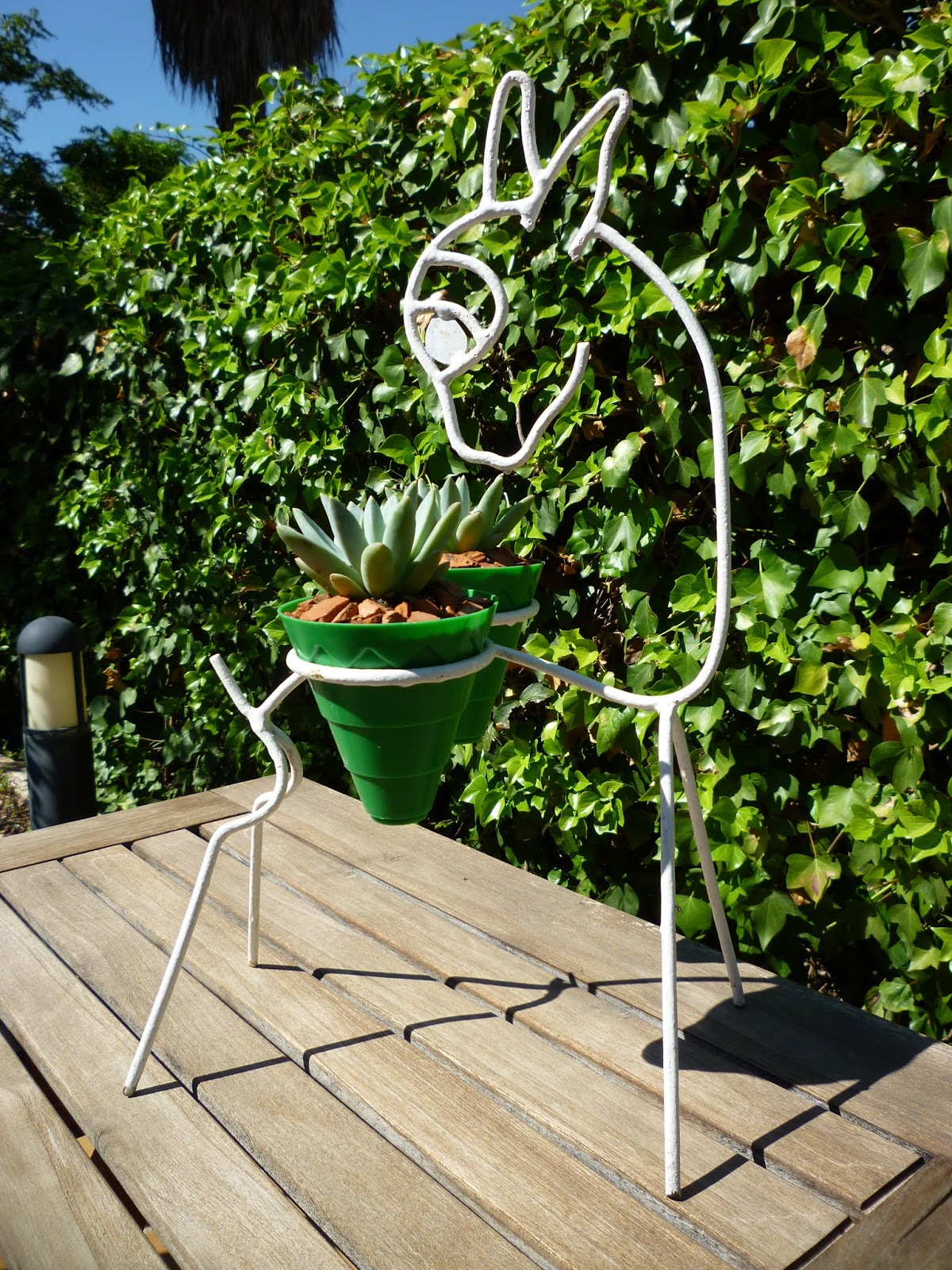 Vintagería: Porta macetas vintage, para cáctus, años 50/60