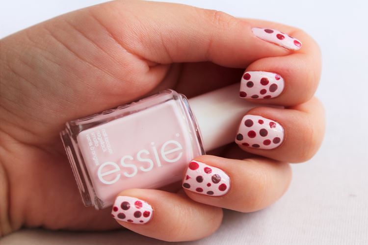 Punktchen Nageldesign Mit Haarnadeln Floral Heart