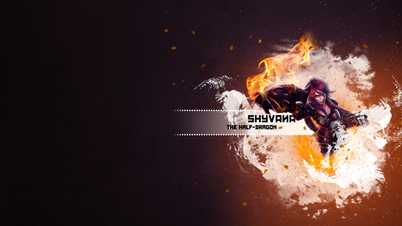 Shyvana LOL Wallpaper Shyvana League of Legends Wallpaper