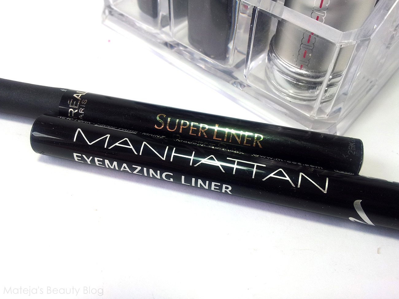 Manhattan Eyemazing And L Oreal Super Liner Perfect Slim Felt Tip Liners Mateja S Beauty Blog Bloglovin