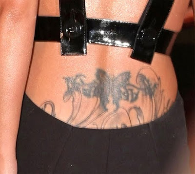 Cheryl cole lower back tattoo