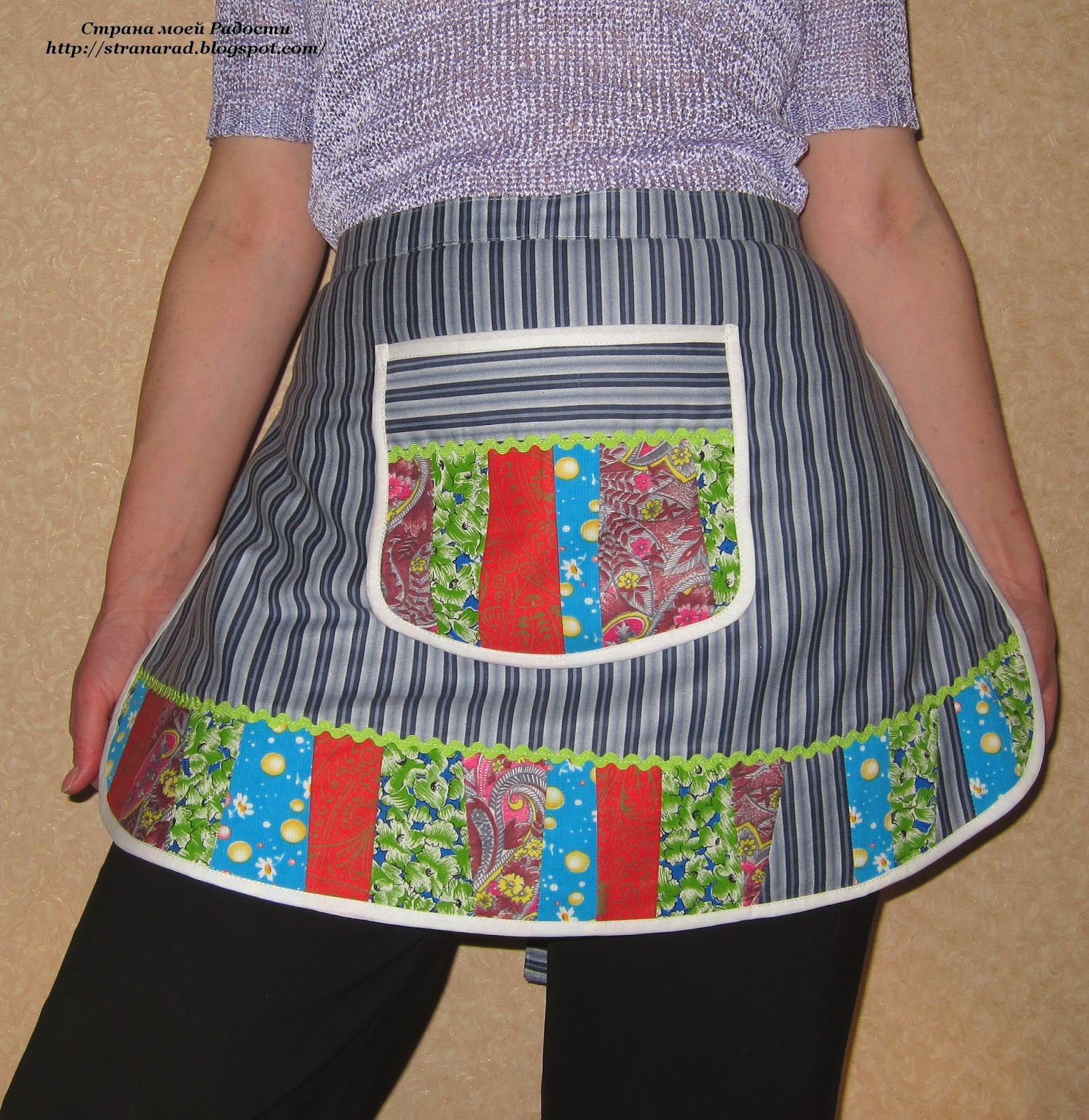 кухонный фартук crazy patchwork