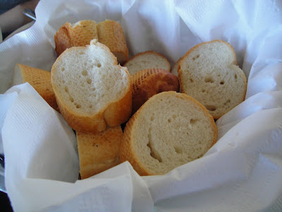 A basket of French bread