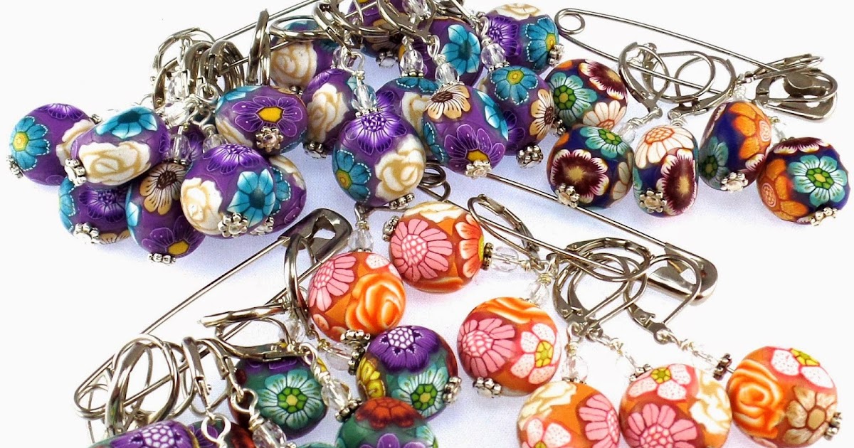 Polymer Clay Shed Stitch Markers