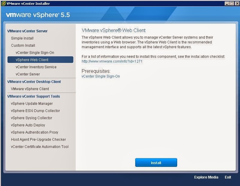 vmware vcenter install
