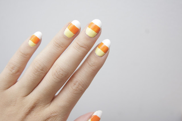 4. "Halloween Candy Corn Nails" - wide 3