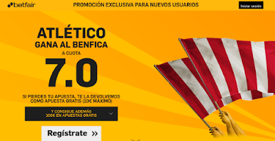 betfair Atletico gana Benfica supercuota 7 Champions 8 diciembre betfair Atletico gana Benfica supercuota 7 Champions 8 diciembre