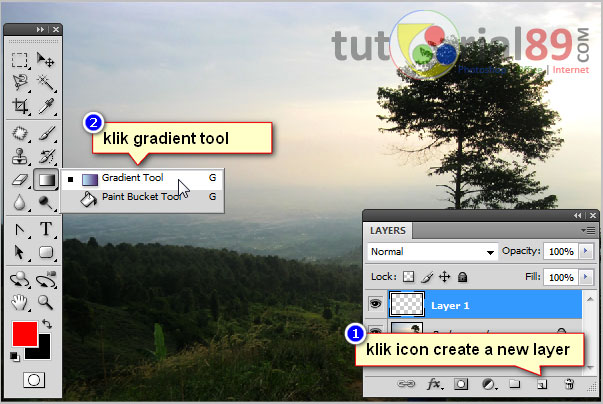 Cara mudah membuat pelangin dengan photoshop Cara mudah membuat pelangin dengan photoshop