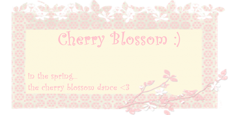 Cherry Blossom :)