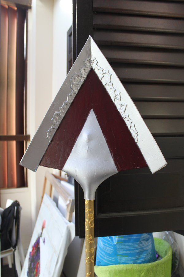 CosStitch Making a Spear Head Out of Foam Board