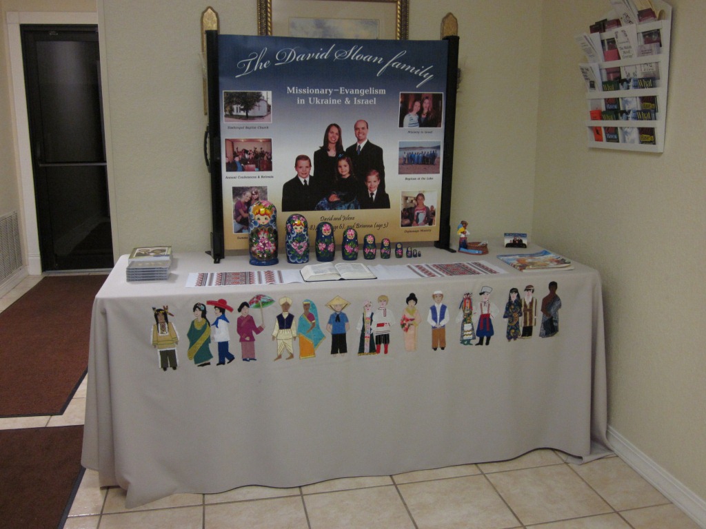 With Love from Ukraine... Missionary Monday Display Table