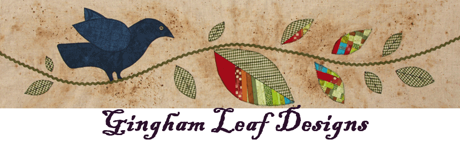 Gingham Leaf Designs