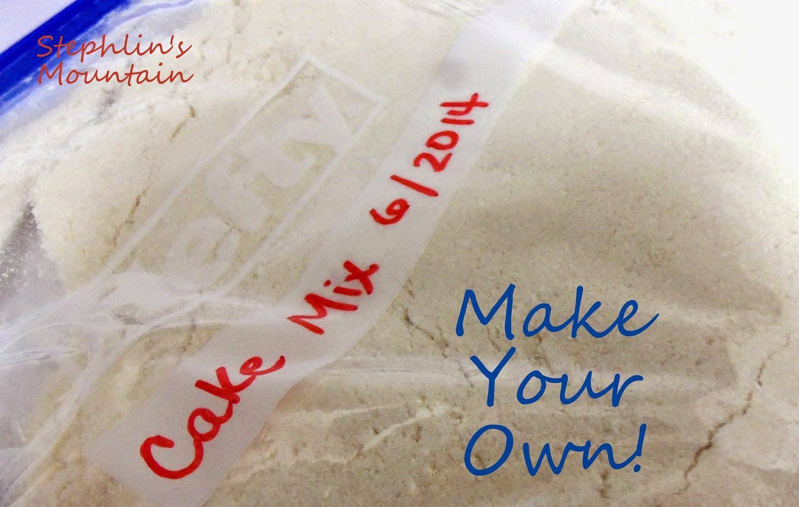 Stephlin's Mountain Make Your Own Cake Mix in a Box