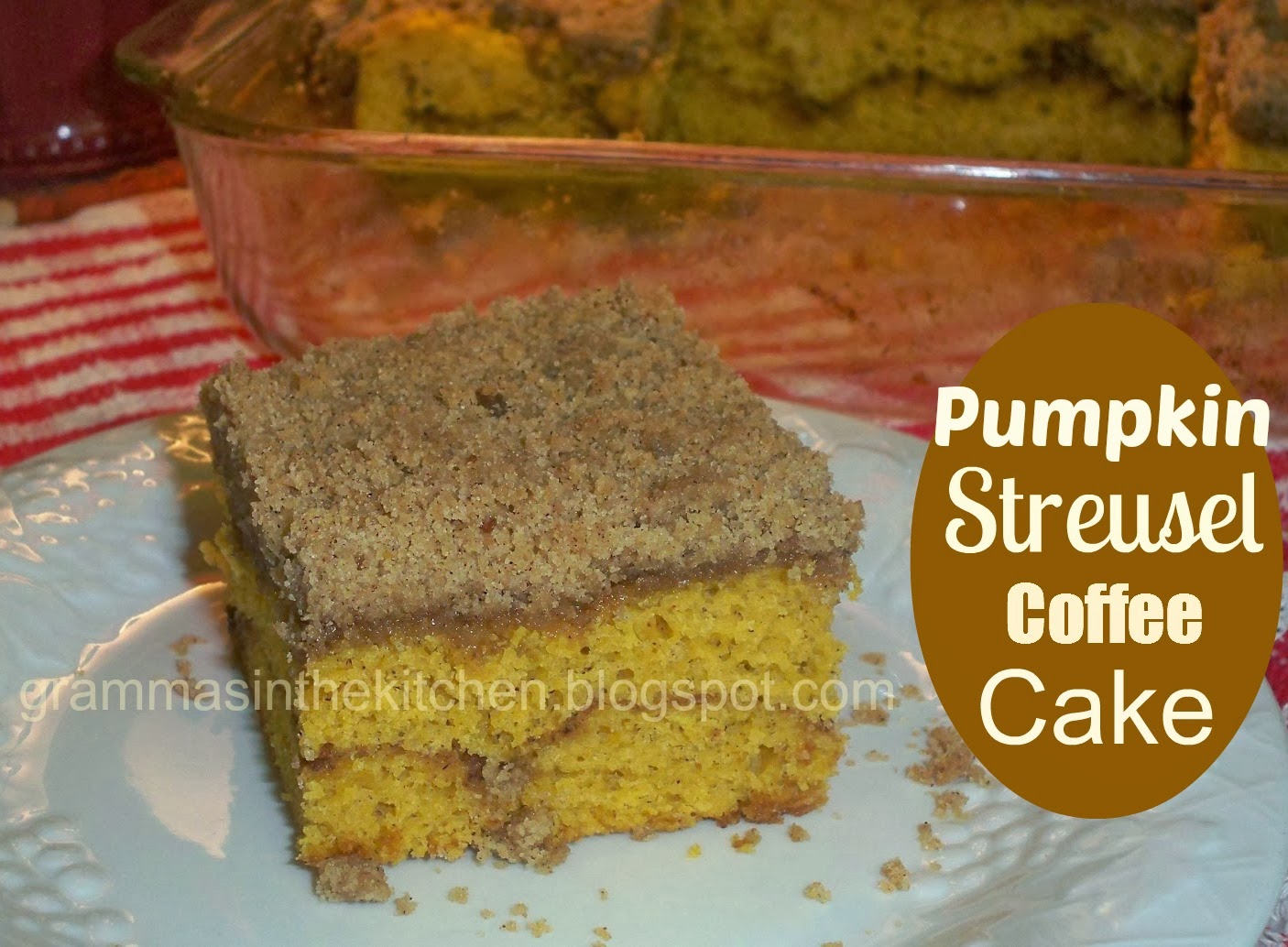 Gramma's in the kitchen Pumpkin Streusel Coffee Cake