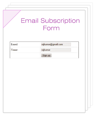  Email Subscription Form
