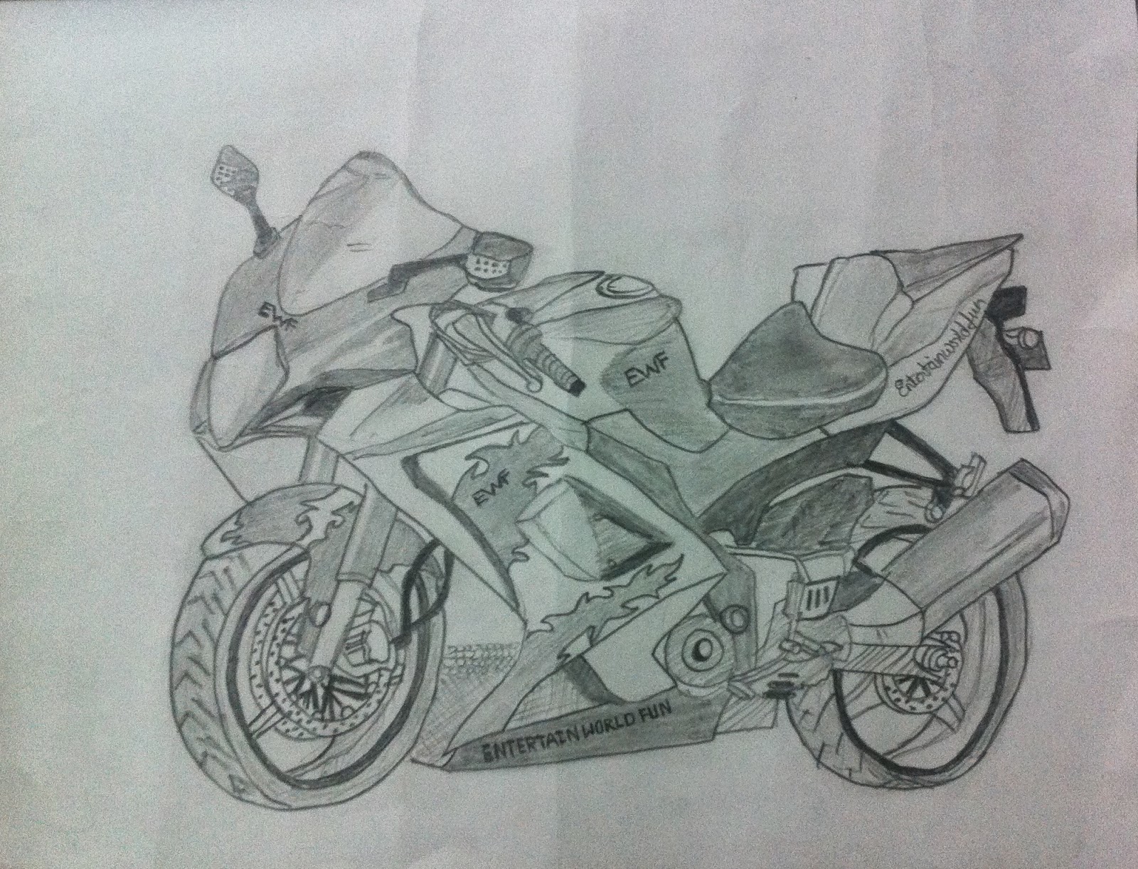 4 Best Drawing Techniques To Make Pencil Shading Bike ...